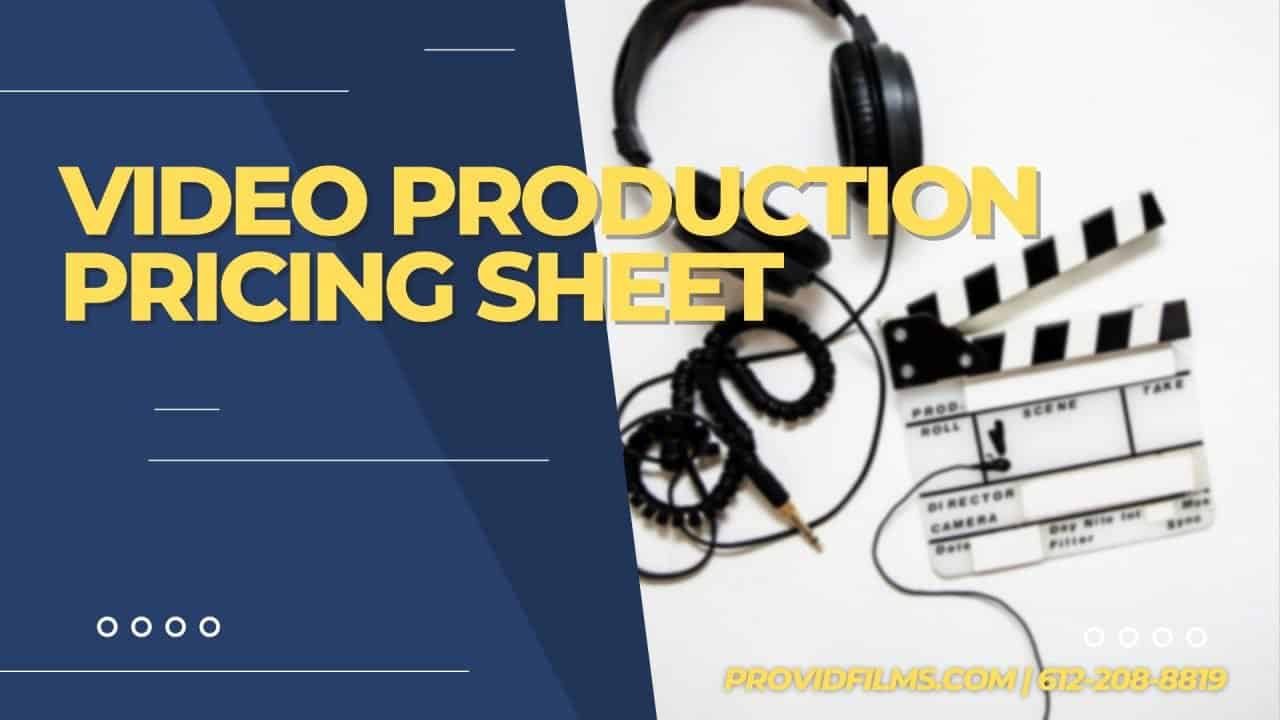 Video Production Pricing Sheet Planning Guide